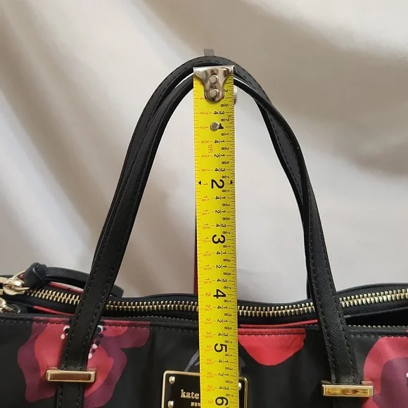 Kate Spade Wilson Road Poppy Alyse Nylon Floral Satchel Tote - Picture 6 of 16